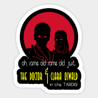 The Doctor and Clara Sticker